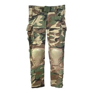 WAR ARMOR Woodland Camo Knee Pads Tactical Combat Military Pants XS REG